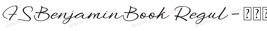 FSBenjaminBook Regul字体转换